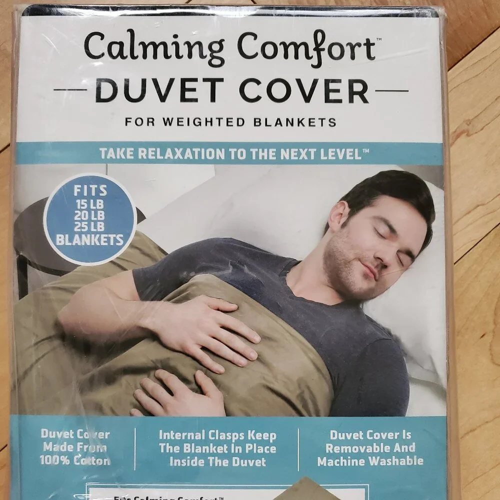 Calming Comfort Duvet Cover for Weighted Blankets Hummus 50